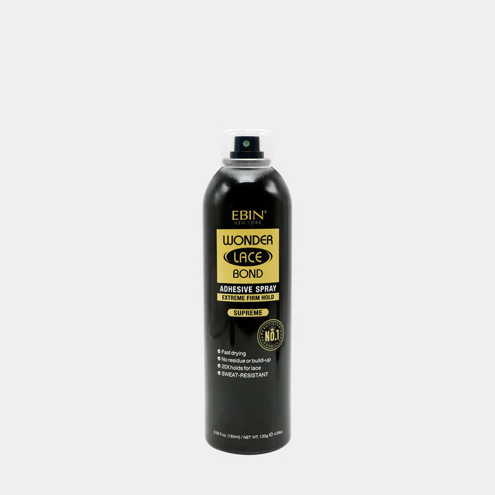 Ebin Wonder Lace Bond Adhesive Spray Extreme Firm Hold Supreme (PC) - 2.7oz / TWO oz