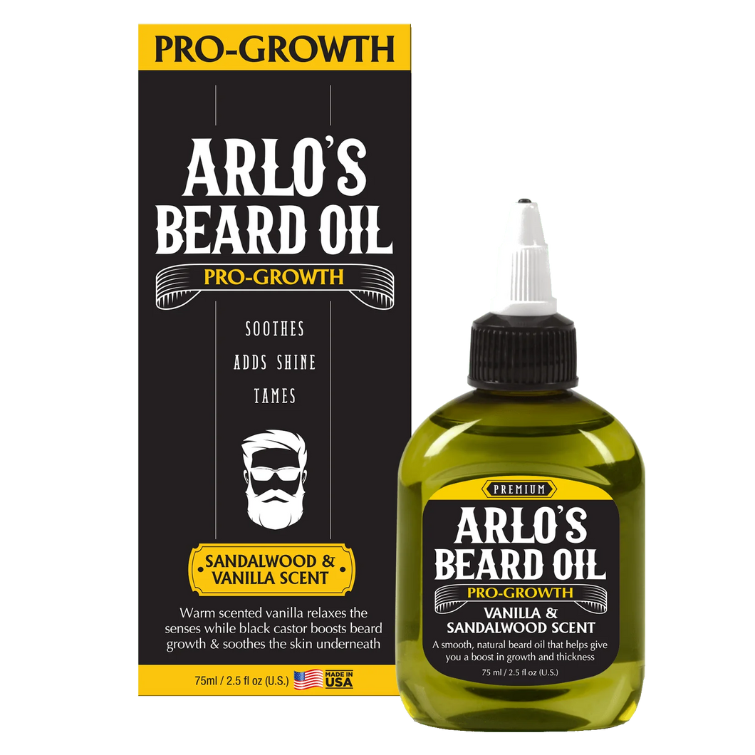 Arlo's Beard Oil Pro-Growth 2.5oz (PC) - Vanilla Sandalwood
