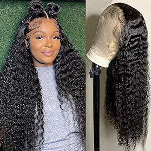 30 Inch Lace Front Wigs Human Hair Deep Wave